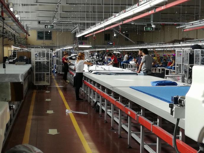 Beach Bisht Production line Beach Bisht Production Line at Sunman Export manufacturing factory