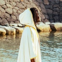 Beach Bisht Hoodie Bathrobe