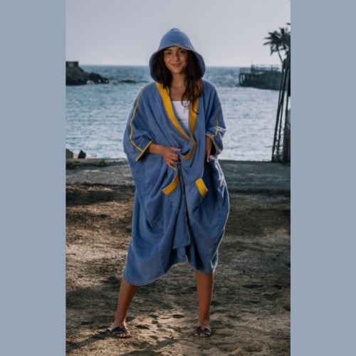 Beach Bisht Hoodie Bathrobe