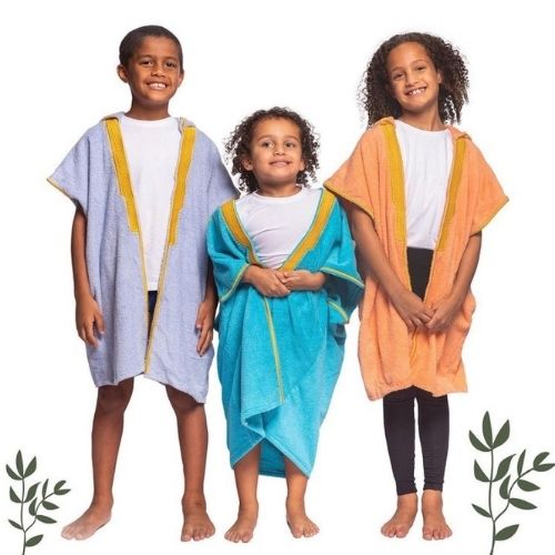 Beach Bisht Kids Hoodie Bathrobe