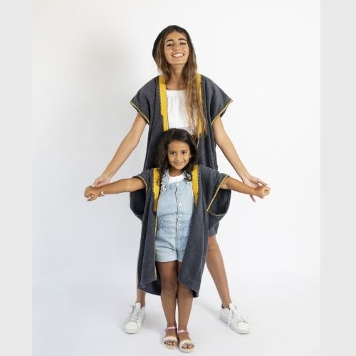 Beach Bisht Kids Hoodie Bathrobe