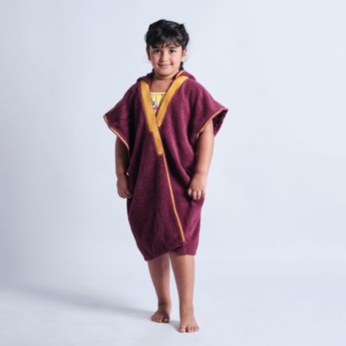 Beach Bisht Kids Hoodie Bathrobe