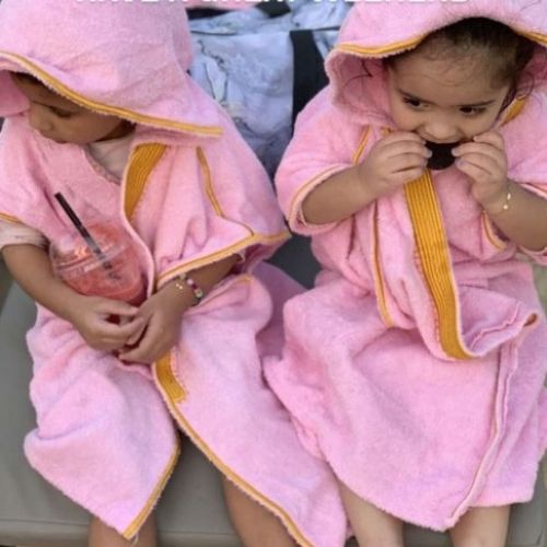 Beach Bisht Kids Hoodie Bathrobe