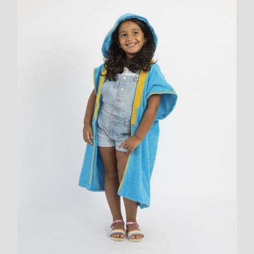 Beach Bisht Kids Hoodie Bathrobe