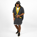 [0731559768546] Beach Bisht Hoodie Bathrobe (Anthracite, Small)